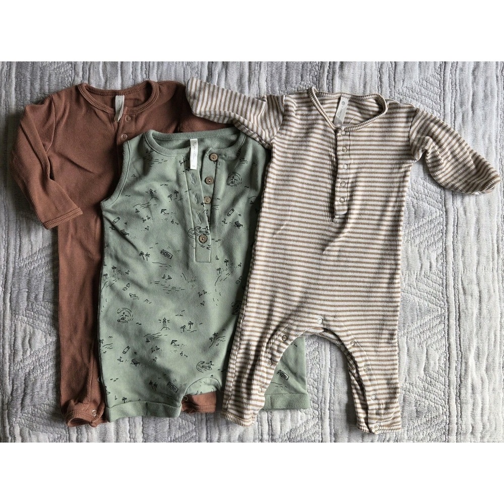 Quincy Mae Organic Cotton Baby Bundle 0-3m + 3-6m Neutral Set